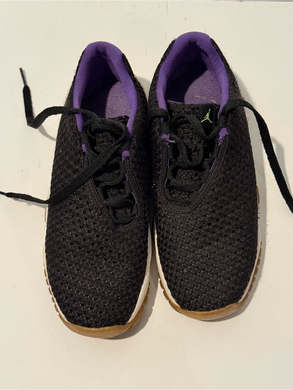 Michael Jordan Black and Purple Athletic Sneakers